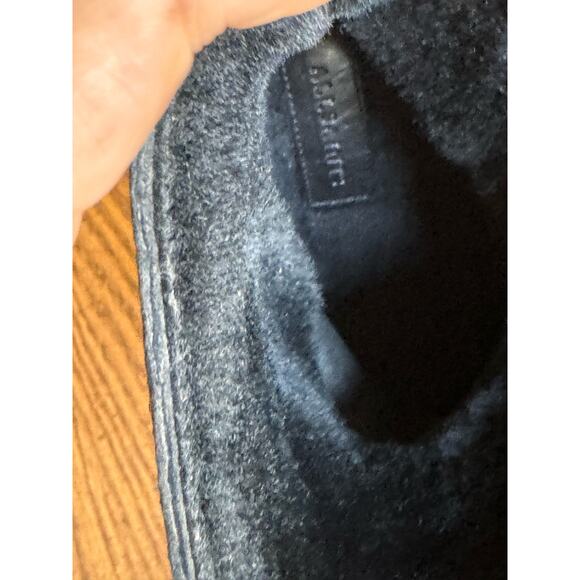 Allsaints Black Moto Shearling Fur Lined Boots Block Heels Chunky size 36 (US6) - Picture 7 of 11